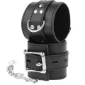 Handschellen aus Schwarzem Leder von Darkness Bondage