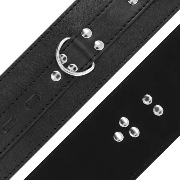 Handschellen aus Schwarzem Leder von Darkness Bondage | Fesselliebe.de