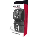 Handschellen aus Schwarzem Leder von Darkness Bondage | Fesselliebe.de