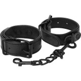 Breite, Dünne Texturierte Handschellen von Darkness Bondage | Fesselliebe.de