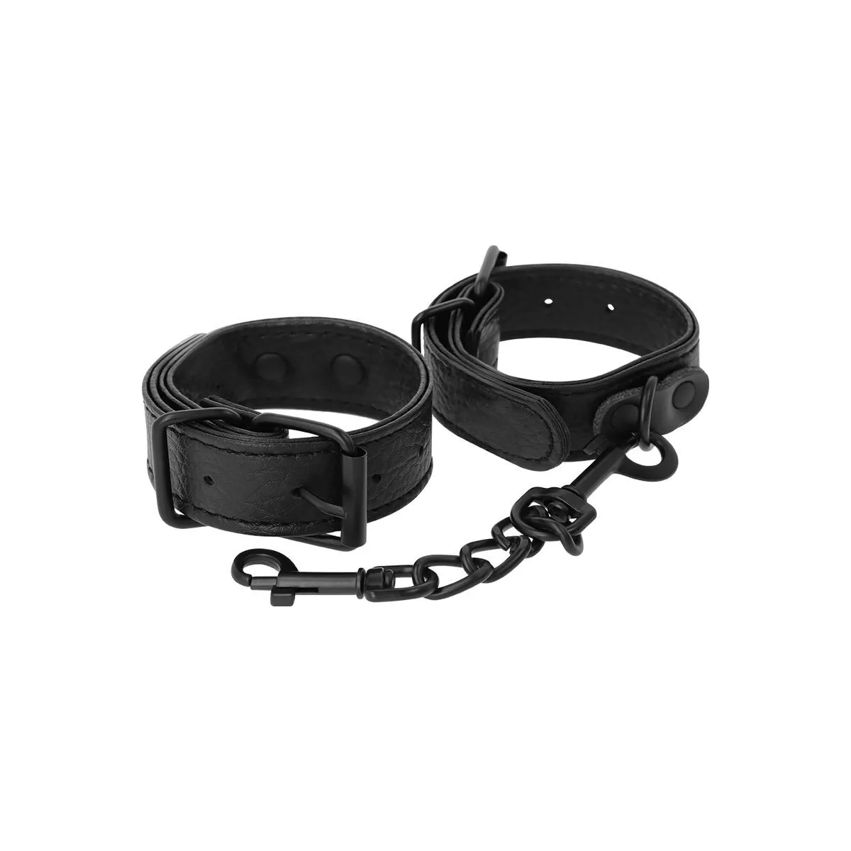 Breite, Dünne Texturierte Handschellen von Darkness Bondage | Fesselliebe.de