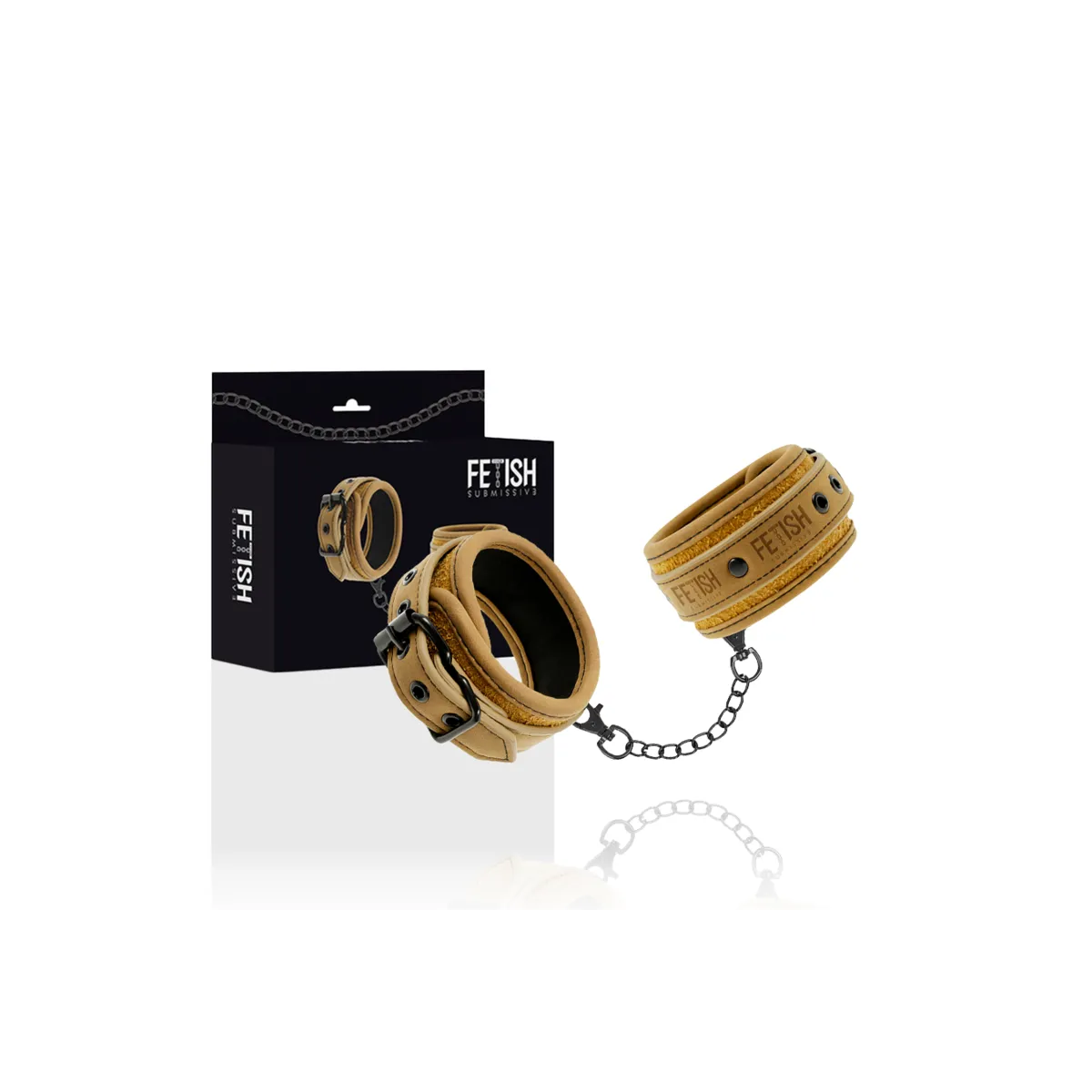 Vegane Lederhandschellen mit Neoprenfutter von Fetish Submissive Origin | Fesselliebe.de