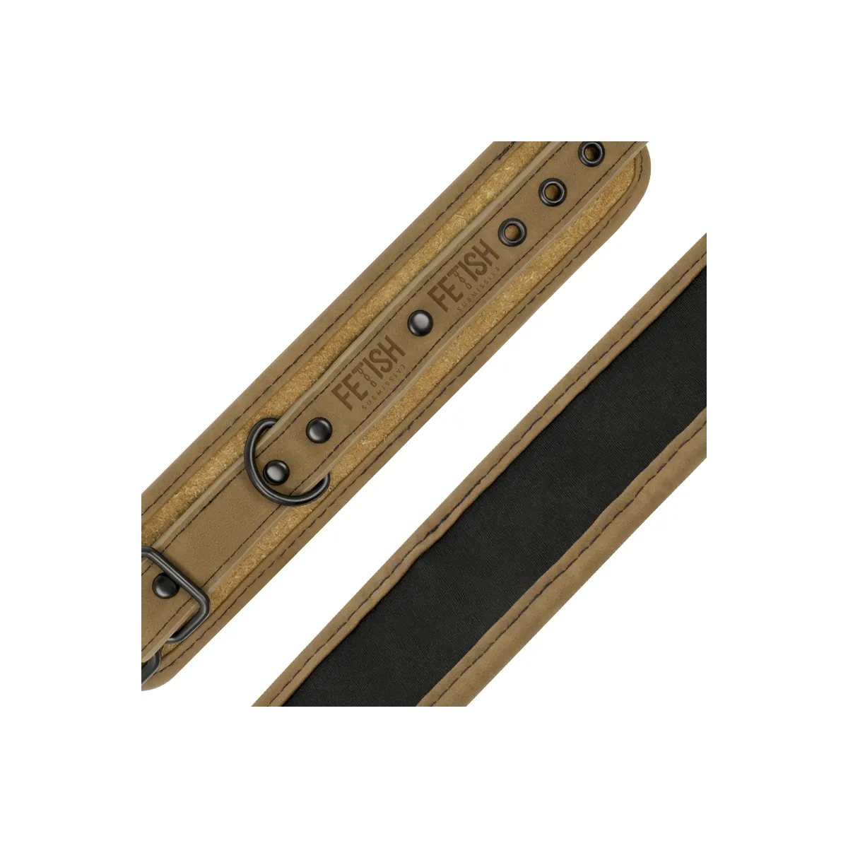 Vegane Lederhandschellen mit Neoprenfutter von Fetish Submissive Origin | Fesselliebe.de