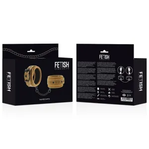 Vegane Lederhandschellen mit Neoprenfutter von Fetish Submissive Origin