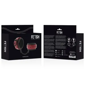 Handschellen aus Veganem Leder mit Neoprenfutter von Fetish Submissive Dark Room