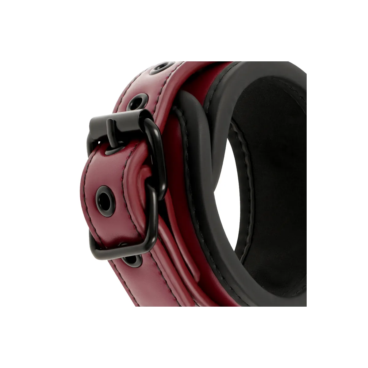 Knöchelhandschellen aus Veganem Leder mit Neoprenfutter von Fetish Submissive Dark Room | Fesselliebe.de