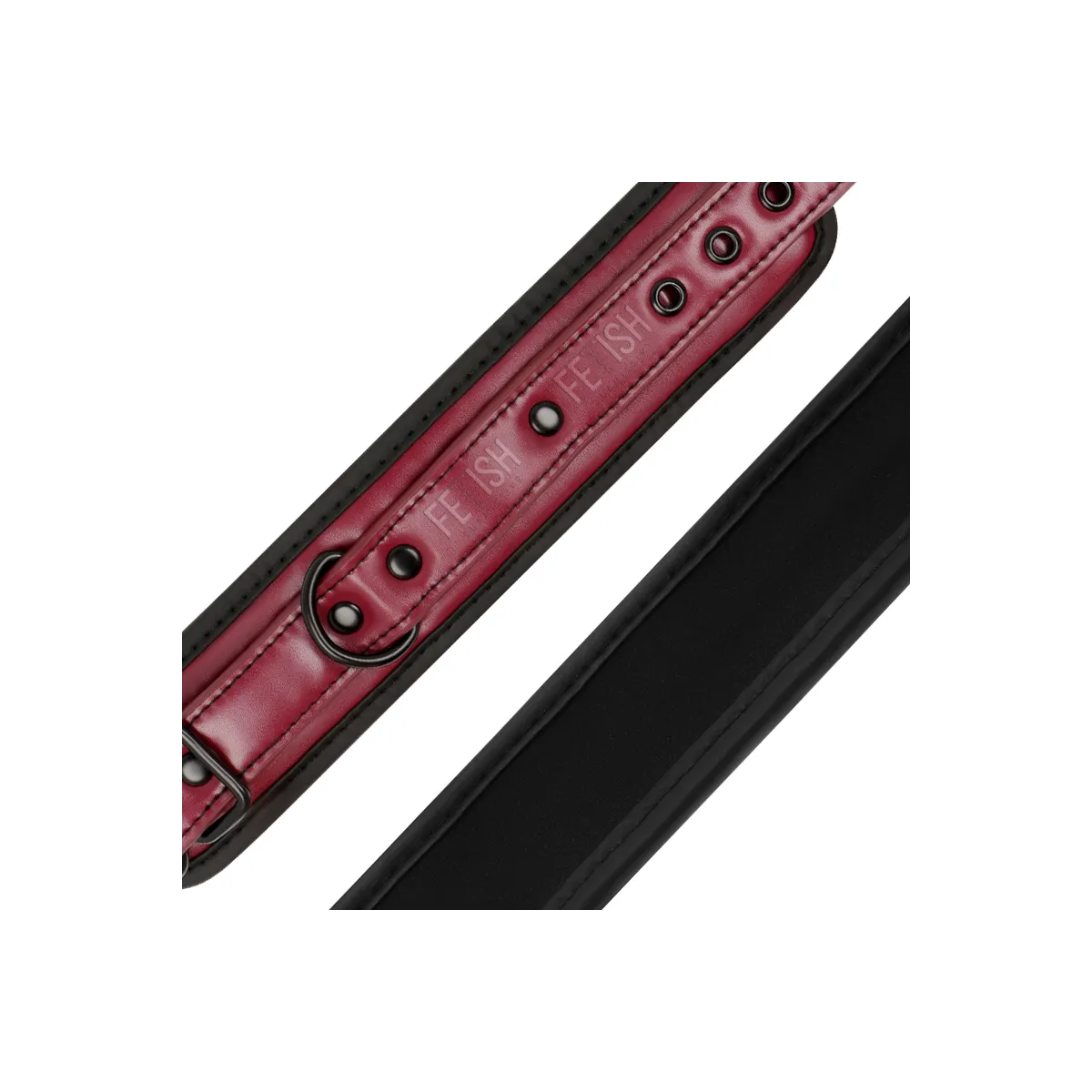 Knöchelhandschellen aus Veganem Leder mit Neoprenfutter von Fetish Submissive Dark Room | Fesselliebe.de