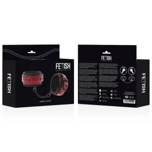 Knöchelhandschellen aus Veganem Leder mit Neoprenfutter von Fetish Submissive Dark Room