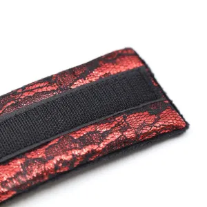 Handschellen aus Samt mit Nylonband von Ohmama Fetish