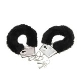 Pleasure Furry Handschellen Schwarz von Diablo Picante | Fesselliebe.de
