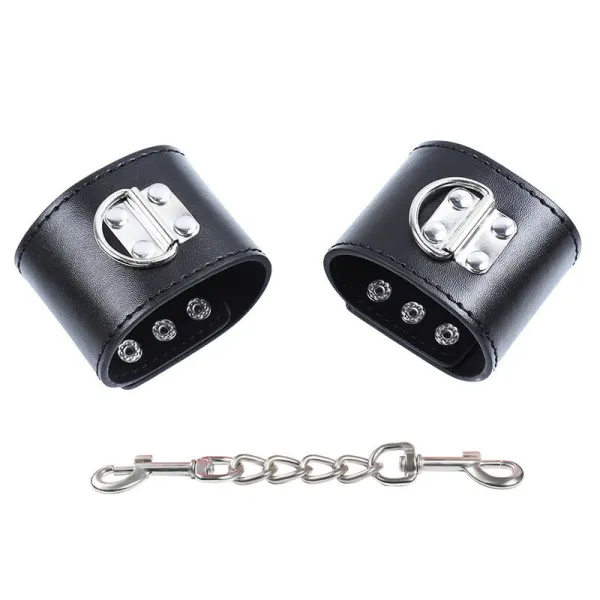 Handgelenkführen aus Metall mit Schnappbefestigung von Ohmama Fetish | Fesselliebe.de