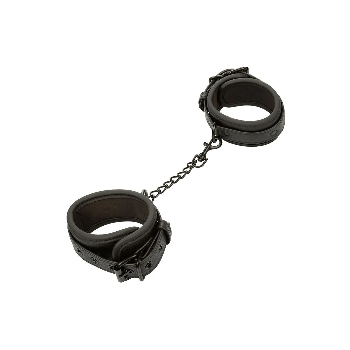 Nocturnal Fussmanschetten Leder Verstellbar Schwarz von Calexotics | Fesselliebe.de