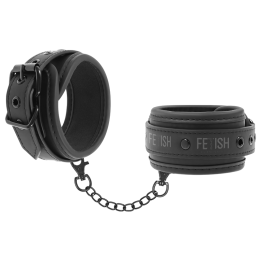 Handschellen aus Veganem Leder mit Noprene-Futter von Fetish Submissive Bondage | Fesselliebe.de