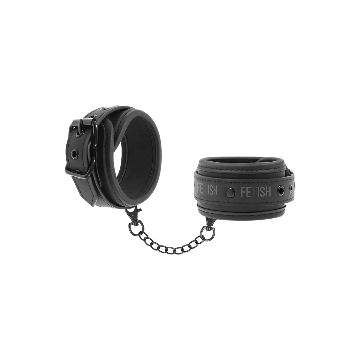 Handschellen aus Veganem Leder mit Noprene-Futter von Fetish Submissive Bondage | Fesselliebe.de