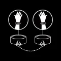 Handschellen aus Veganem Leder mit Noprene-Futter von Fetish Submissive Bondage