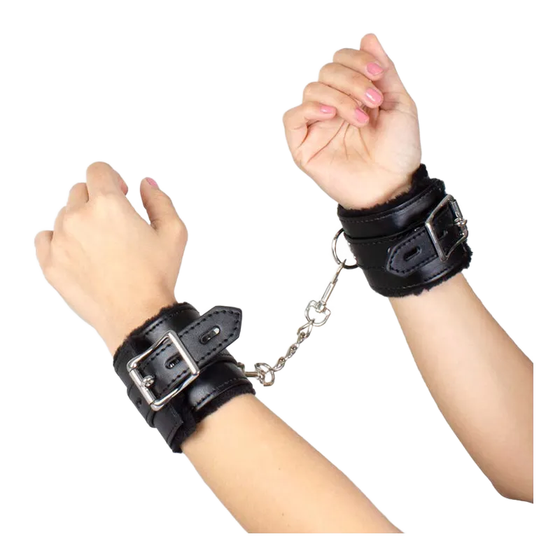 Schwarze Bondage-Handschellen Bdsm-Kollektion von Secretplay 100% Fetish | Fesselliebe.de