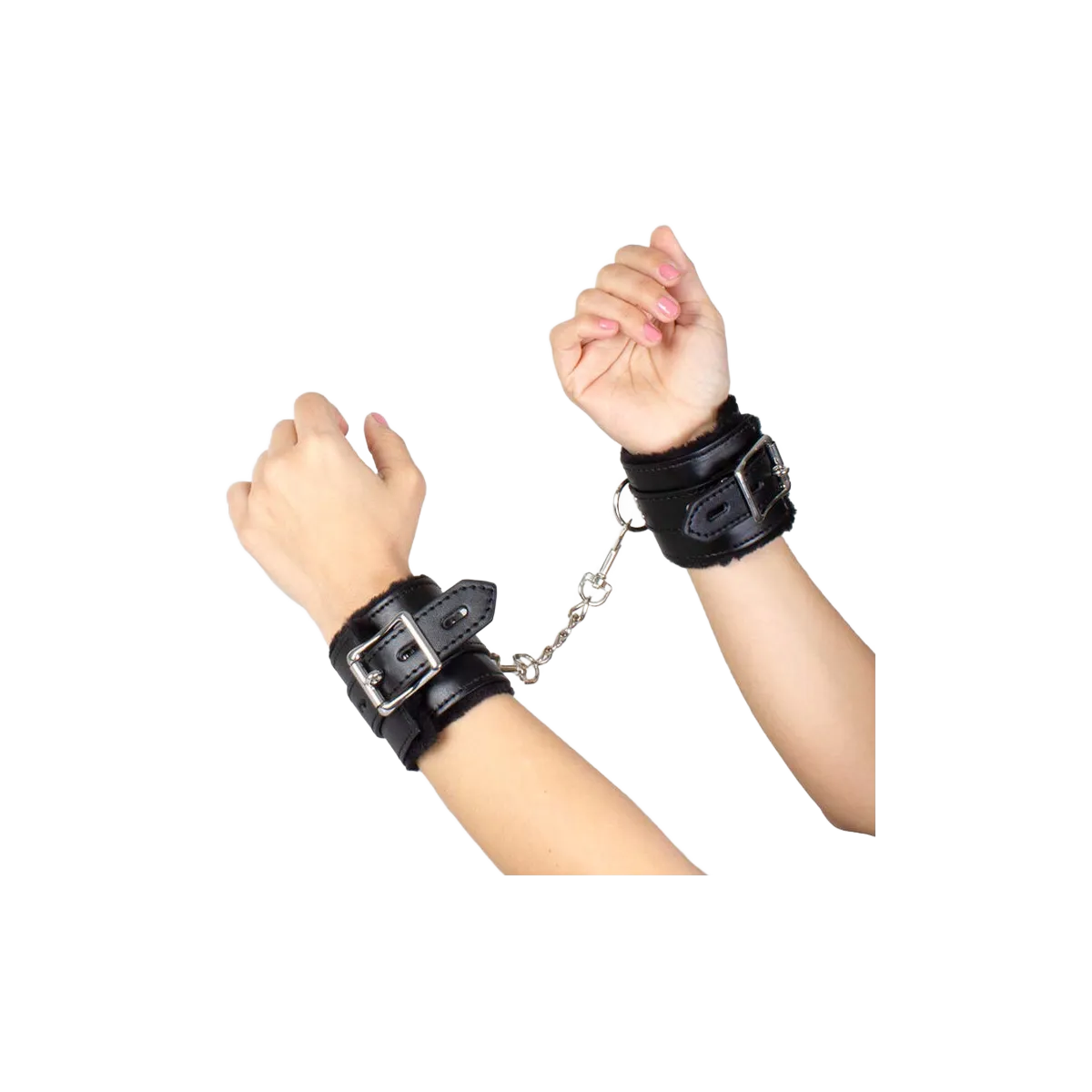 Schwarze Bondage-Handschellen Bdsm-Kollektion von Secretplay 100% Fetish | Fesselliebe.de