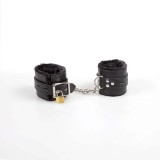 Schwarze Bondage-Handschellen Bdsm-Kollektion von Secretplay 100% Fetish | Fesselliebe.de