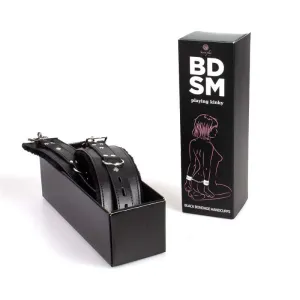 Schwarze Bondage-Handschellen Bdsm-Kollektion von Secretplay 100% Fetish