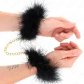Federhandmanschetten mit Goldkette Modell 0 von Kink Wrist Restraint