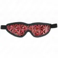 Rotes Stirnband mit Rautenmuster 20,5 X 6 cm von Kink Masked Allure