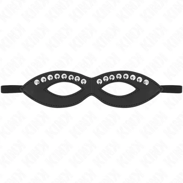 Augenmaske mit Mininieten Modell 1 20,5 X 5,5 cm von Kink Masked Allure | Fesselliebe.de