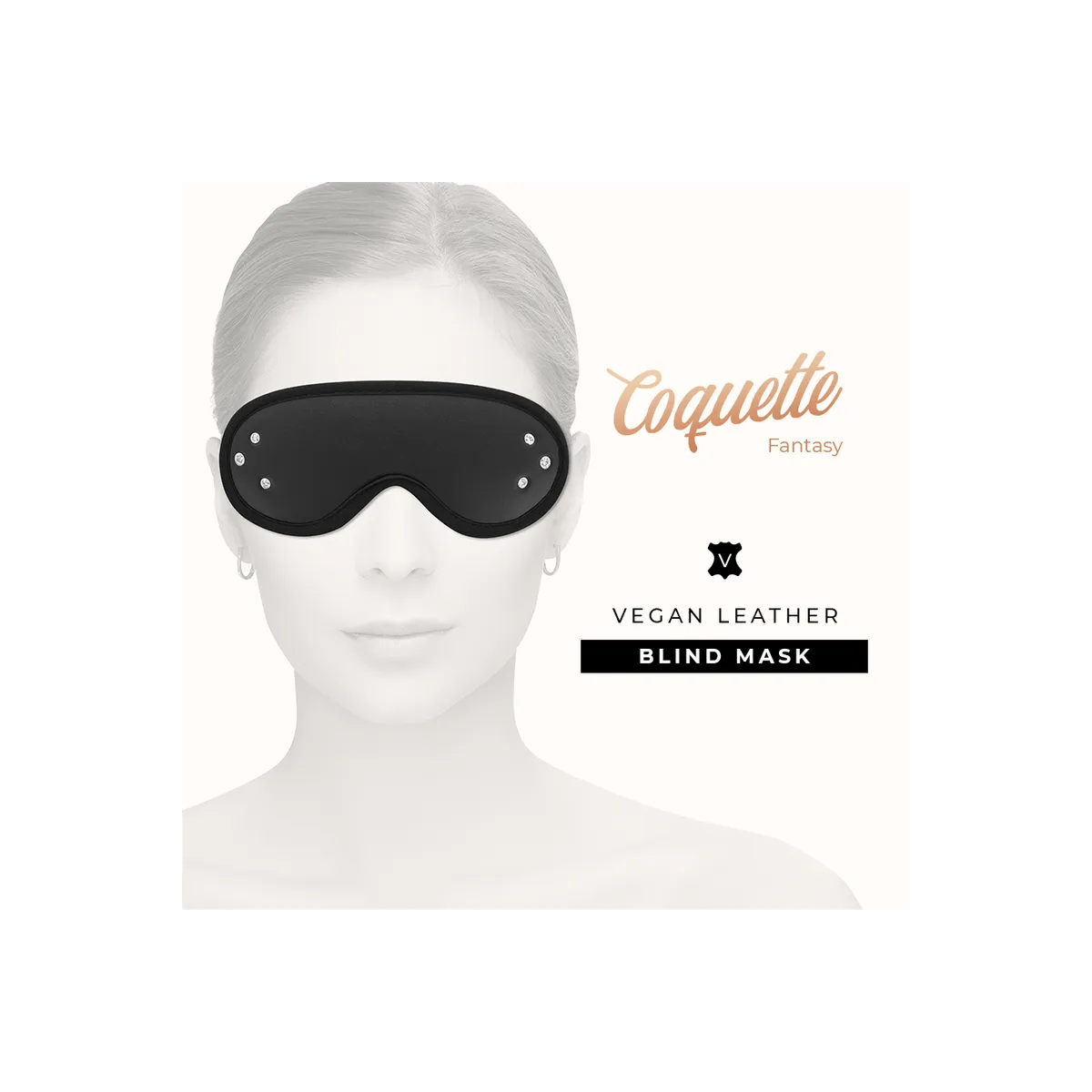 Fantasy Vegane Ledermaske mit Neoprenfutter von Coquette Fantasy | Fesselliebe.de