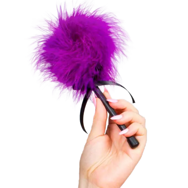 Rosa Lila Marabou-Staubtuch von Secretplay 100% Fetish | Fesselliebe.de