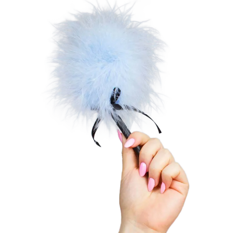 Hellblauer Marabou-Staub von Secretplay 100% Fetish | Fesselliebe.de