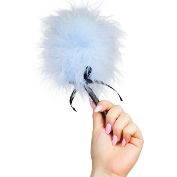 Hellblauer Marabou-Staub von Secretplay 100% Fetish | Fesselliebe.de