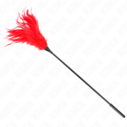 Mehrere Rote Kitzelfedern 45 cm von Kink Impact & Touch | Fesselliebe.de
