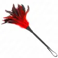 Red Maids Hornform Tickle Hühnerfedern 36 cm von Kink Impact & Touch