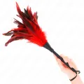 Red Maids Hornform Tickle Hühnerfedern 36 cm von Kink Impact & Touch