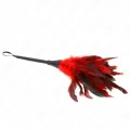 Red Maids Hornform Tickle Hühnerfedern 36 cm von Kink Impact & Touch