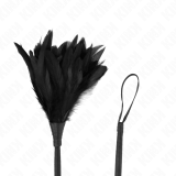 Black Maids Hornform Tickle Hühnerfedern 36 cm von Kink Impact & Touch | Fesselliebe.de