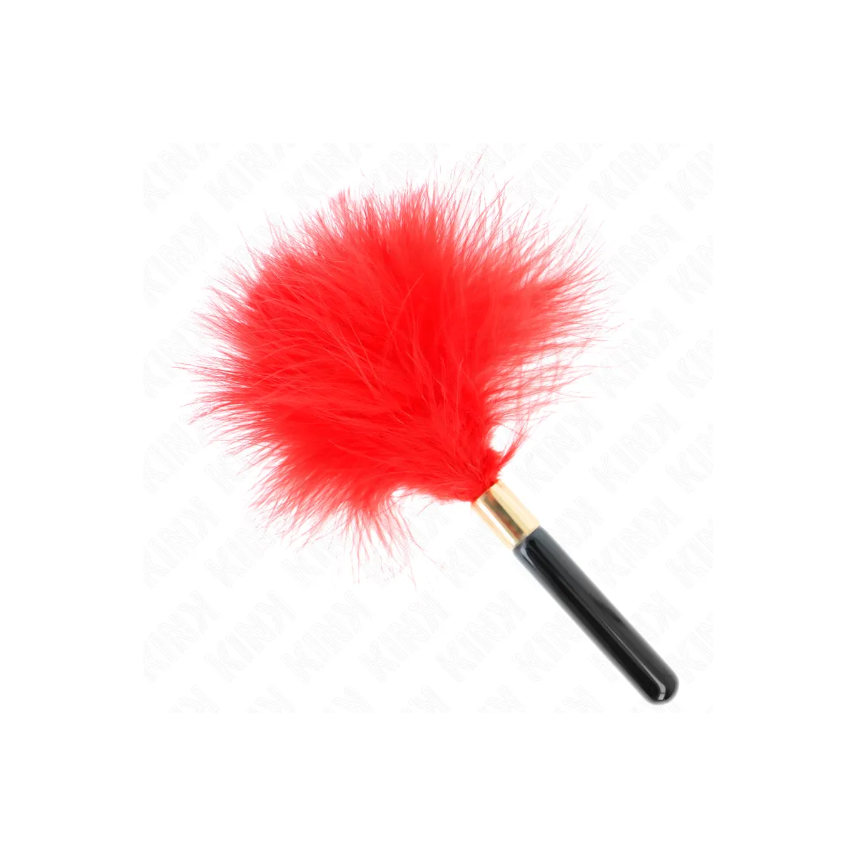 Rot-Gold Metall Kitzelfedern 18 cm von Kink Impact & Touch | Fesselliebe.de