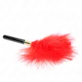 Rot-Gold Metall Kitzelfedern 18 cm von Kink Impact & Touch