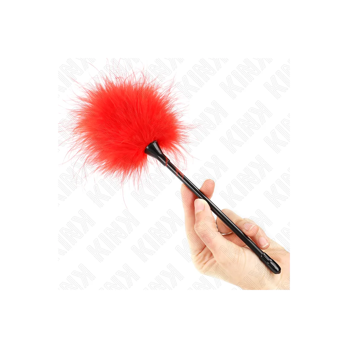 Rote Kitzelfedern für Das Bondage-Set 27 cm von Kink Impact & Touch | Fesselliebe.de