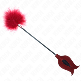 Tickle Feathers mit Rosenförmigem Paddel 8 cm von Kink Impact & Touch | Fesselliebe.de