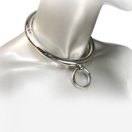 Bdsm-Halskette mit Ring 10cm von Metal Hard | Fesselliebe.de