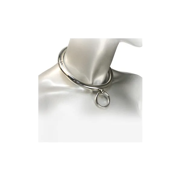 Bdsm-Halskette mit Ring 10cm von Metal Hard | Fesselliebe.de