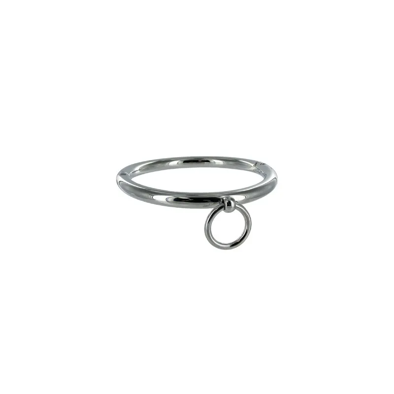 Bdsm-Halskette mit Ring 18cm von Metal Hard | Fesselliebe.de