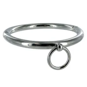 Bdsm-Halskette mit Ring 18cm von Metal Hard | Fesselliebe.de