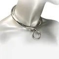 Bdsm-Halskette mit Ring 18cm von Metal Hard