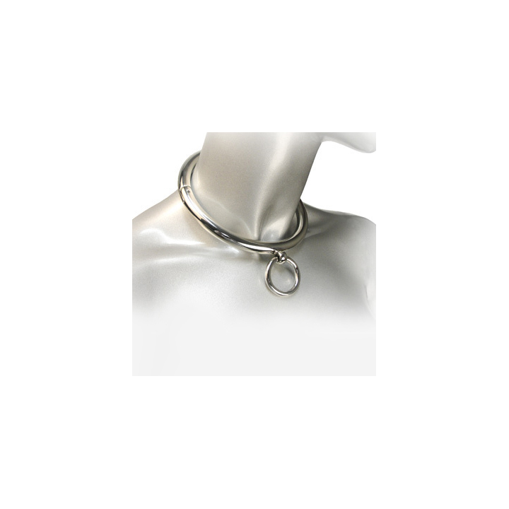 Bdsm-Halskette mit Ring 18cm von Metal Hard | Fesselliebe.de