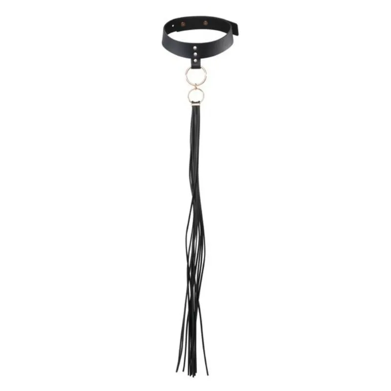 Quasten-Choker Schwarz von Bijoux Maze | Fesselliebe.de