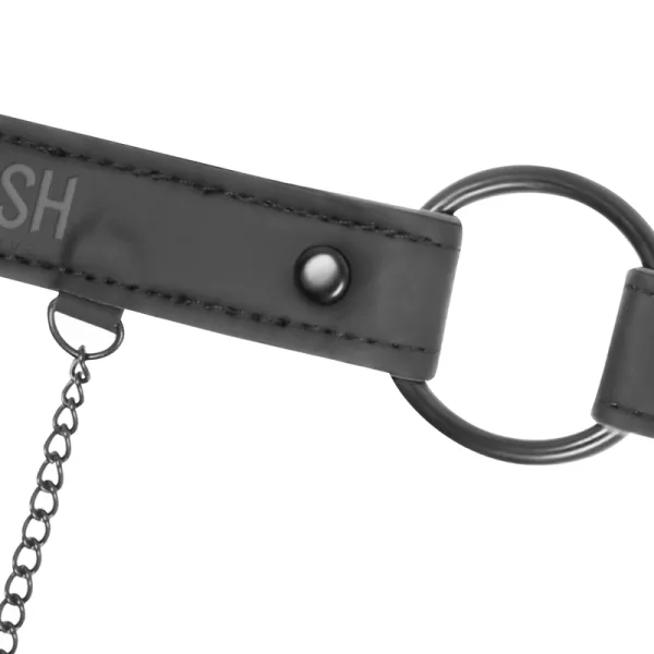 Knebelring mit Nippelklemmen von Fetish Submissive Bondage | Fesselliebe.de