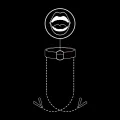 Knebelring mit Nippelklemmen von Fetish Submissive Bondage
