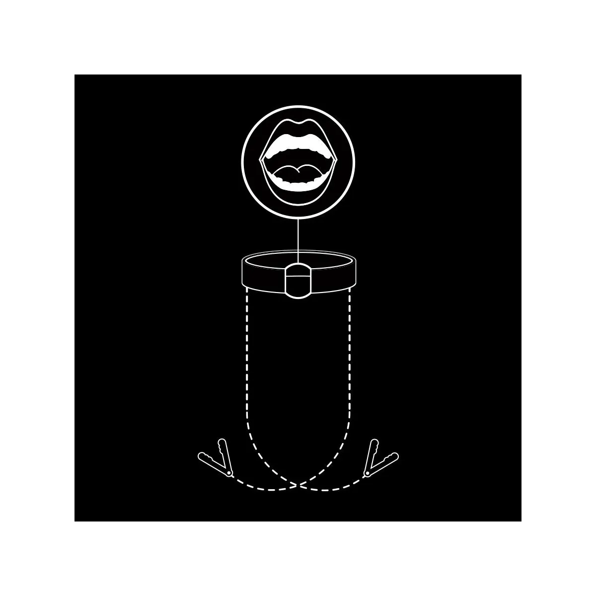 Knebelring mit Nippelklemmen von Fetish Submissive Bondage | Fesselliebe.de