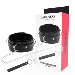 Bequeme Halskette mit Lederkette von Darkness Bondage | Fesselliebe.de